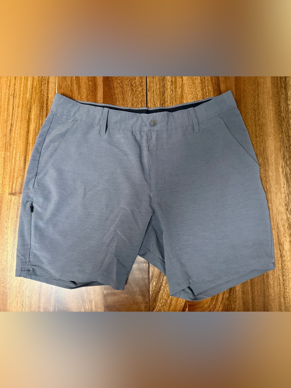 BYLT Basics Slate Gray Flat Front Men's Kinetics Shorts